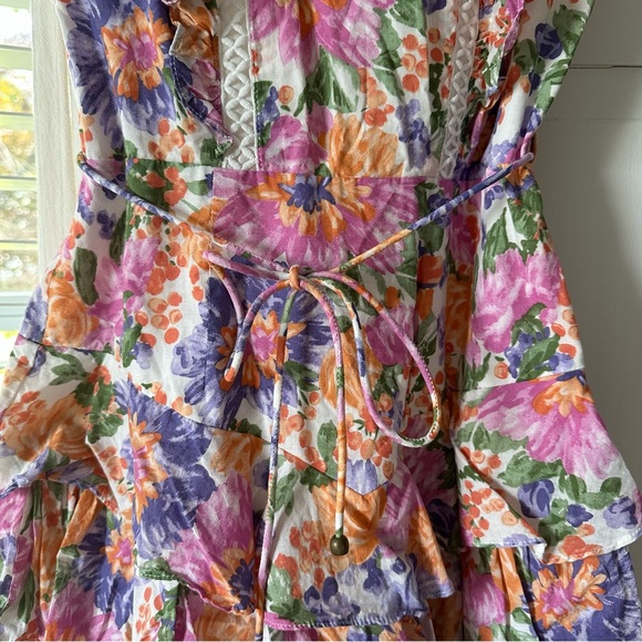 Floral Ruffle Mini Dress - Picture 8 of 11